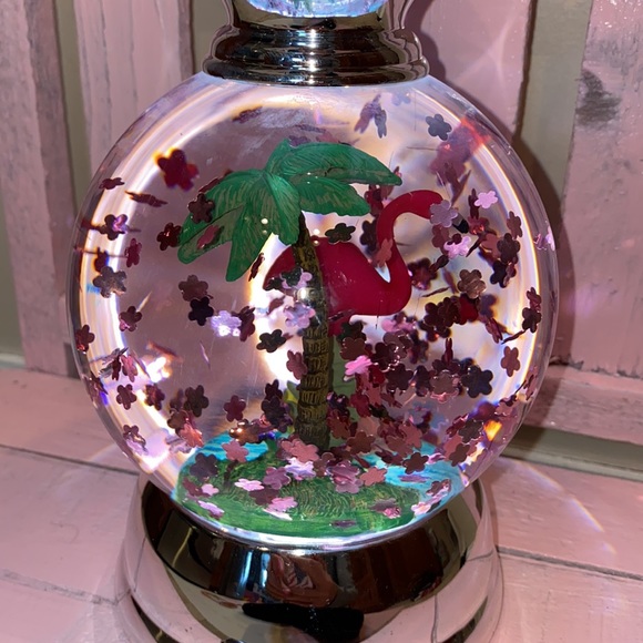 Bath & Body Works Accents Flamingo Lightup Swirling Candle Pedestal Poshmark